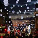 Beautiful christmas lights in Oxford Street