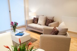 Canary Lanterns Court Serviced 1 Bedroom - Light and airy lounge