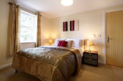 Bedroom with elegant and sophisticated colours